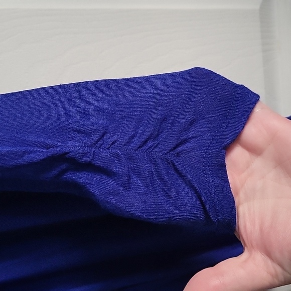 Bright Blue 3/4 Sleeve Cardigan - Picture 5 of 8